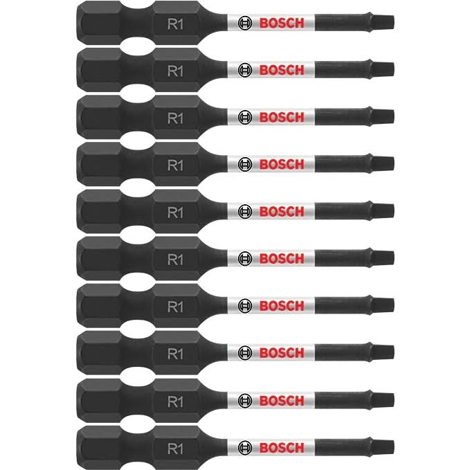 Bosch ITSQ12B 10-Piece Impact Tough 2 In. Square #1 Power Bits