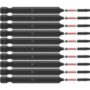 Bosch ITSQ135B 10-Piece Impact Tough 3.5 In. Square #1 Power Bits