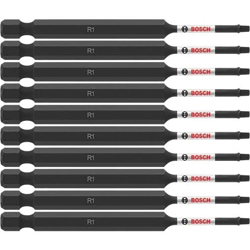 Bosch ITSQ135B 10-Piece Impact Tough 3.5 In. Square #1 Power Bits