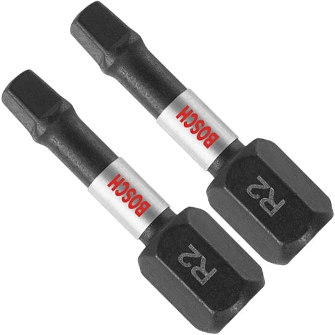 Bosch ITSQ2102 2-Piece Impact Tough 1 In. Square #2 Insert Bits