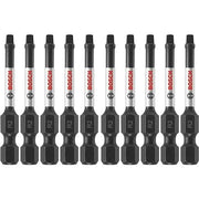 Bosch ITSQ22B 10-Piece Impact Tough 6 In. Square #3 Power Bits