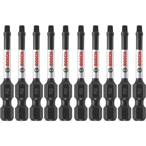 Bosch ITSQ22B 10-Piece Impact Tough 6 In. Square #3 Power Bits