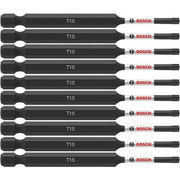 Bosch ITT1535B 10-Piece Impact Tough 3.5 In. Torx #15 Power Bits