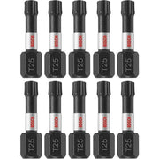 Bosch ITT251B 10-Piece Impact Tough 1 In. Torx #25 Insert Bits