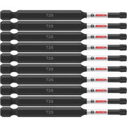 Bosch ITT2535B 10-Piece Impact Tough 3.5 In. Torx #25 Power Bits