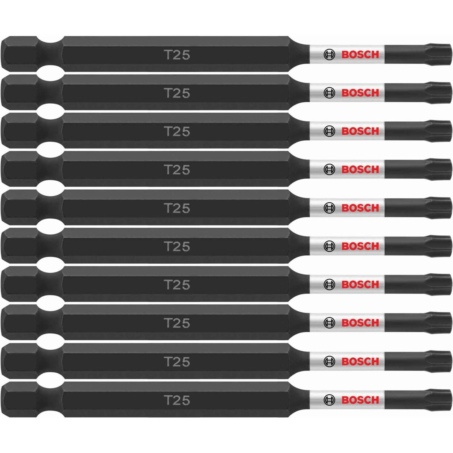 Bosch ITT2535B 10-Piece Impact Tough 3.5 In. Torx #25 Power Bits