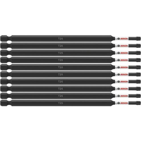 Bosch ITT256B 10-Piece Impact Tough 6 In. Torx #25 Power Bits
