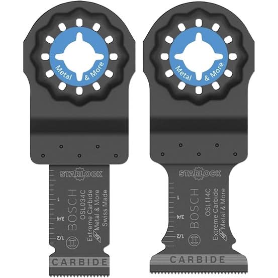 Bosch OSL002C Starlock Oscillating Multi-Tool Accessory Blade Set 2-Piece