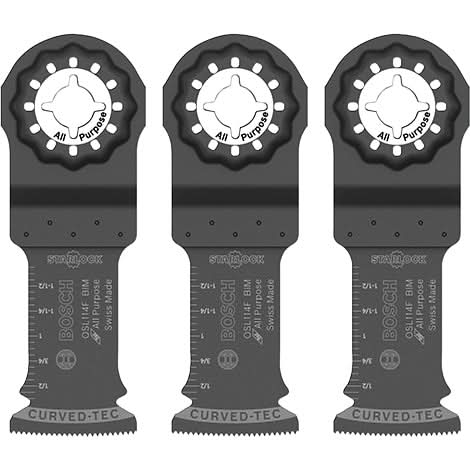 Bosch OSL114F-3 1-1/4 In. Starlock Bi-Metal Xtra-clean Plunge Cut Blade 3 pk.