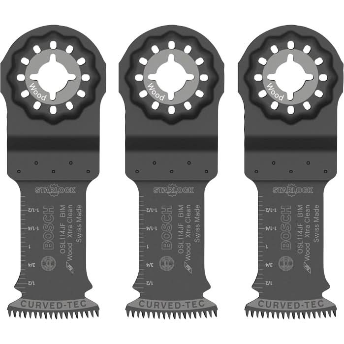 Bosch OSL114JF-3 1-1/4 In. Starlock Bi-Metal Xtra-clean Plunge Cut Blade 3 pk.