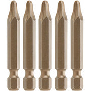 Bosch P2R22205 5-Piece 2 In. Phillips and Robertson P2R2 Power Bits