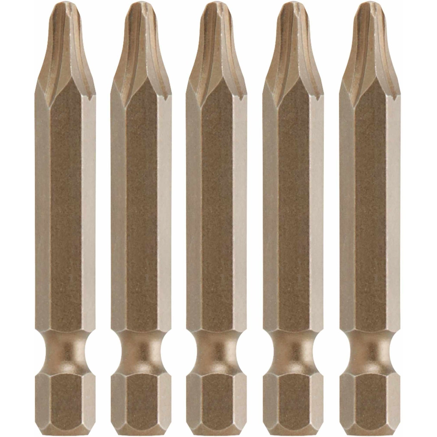 Bosch P2R22205 5-Piece 2 In. Phillips and Robertson P2R2 Power Bits