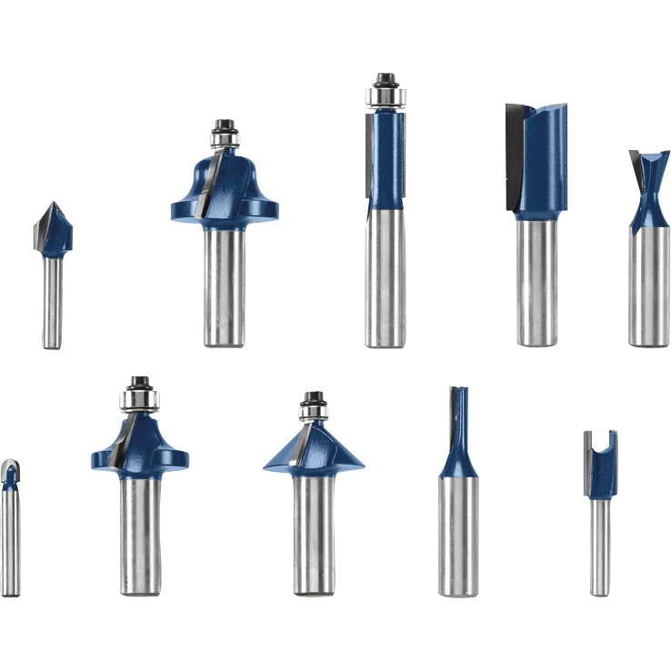 Bosch RBS010 10-Piece All-Purpose Router Bit Set