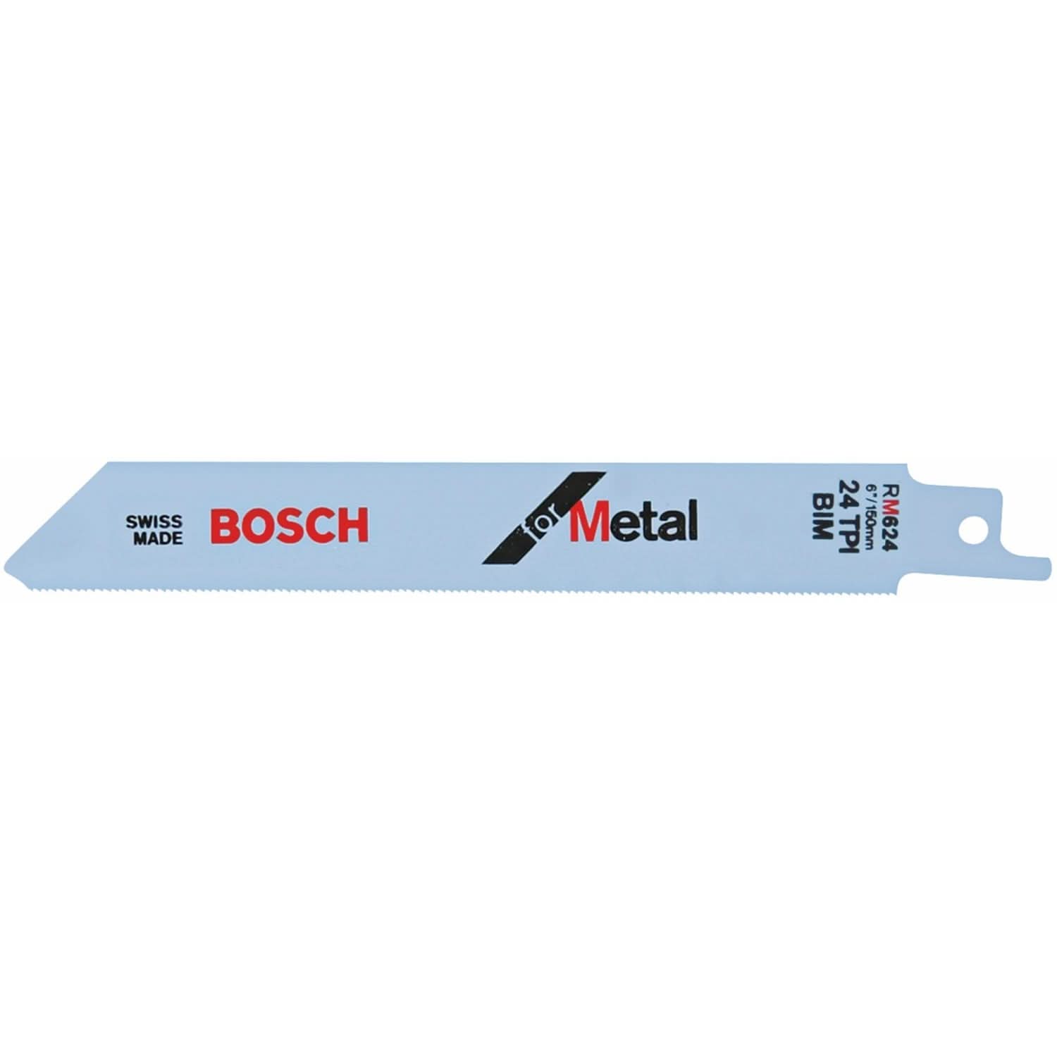 Bosch RM624 5-Piece 6" 24 TPI Metal Reciprocating Saw Blade