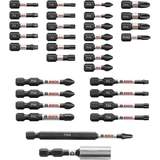 Bosch SBID32 32-Piece Impact Tough Screwdriving Bit Set