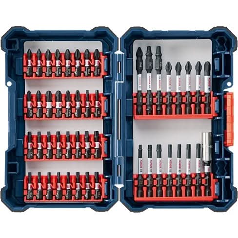Bosch SDMS48 48-Piece Impact Tough Screwdriving Custom Case System Set