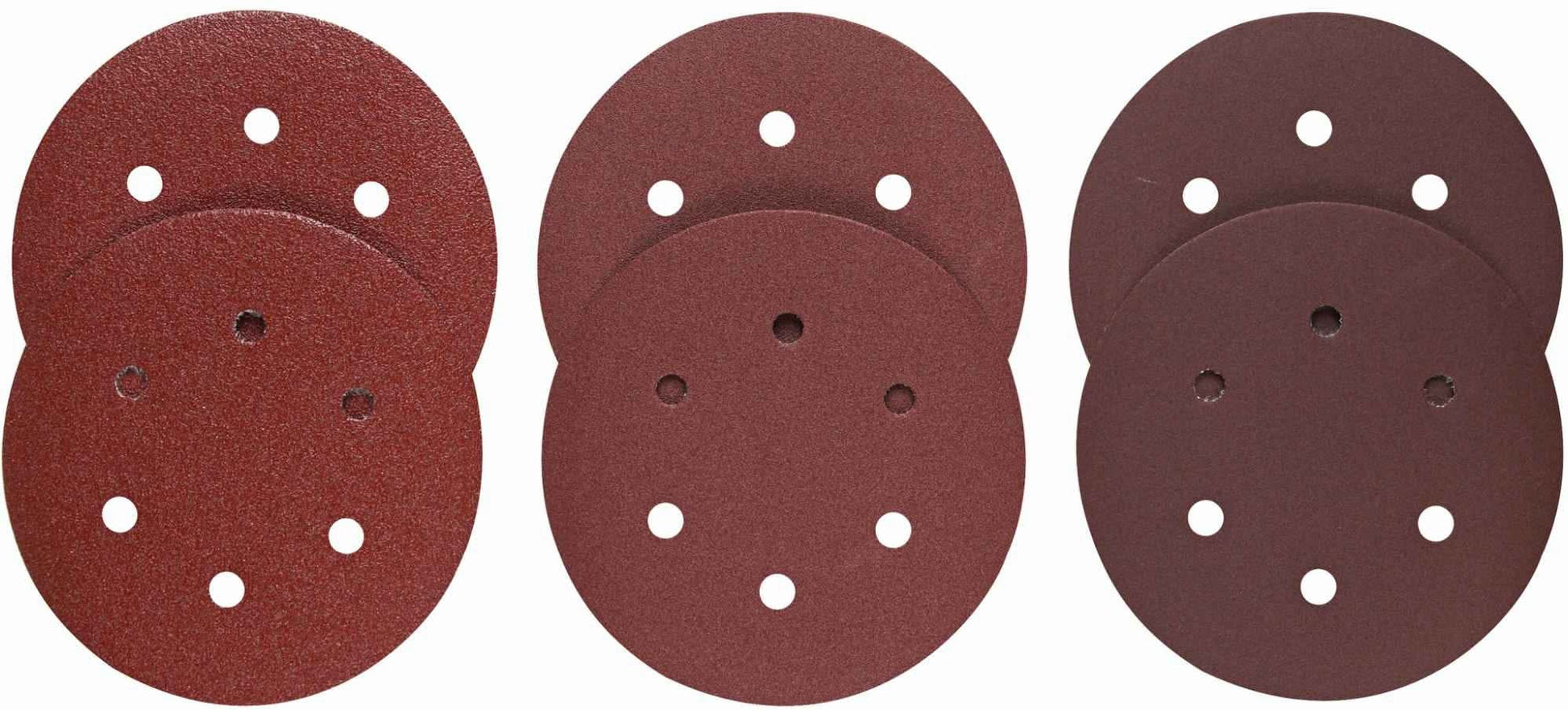 Bosch SR6R000 Assorted Grits 6" 6 Hole Hook-And-Loop Sanding Discs