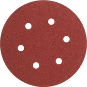 Bosch SR6R080 5-Piece 80 Grit 6 In. 6 Hole Hook-And-Loop Sanding Discs