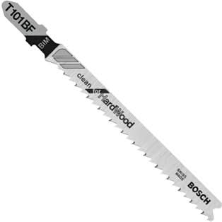 Bosch T101BF 5-Piece 4 In. 10 TPI Variable Pitch Clean for Hardwood T-Shank Jig Saw Blades