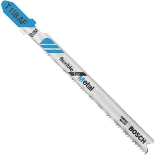 Bosch T118AF100 100-Piece 3-5/8 In. 17-24 TPI Flexible for Metal T-Shank Jig Saw Blades