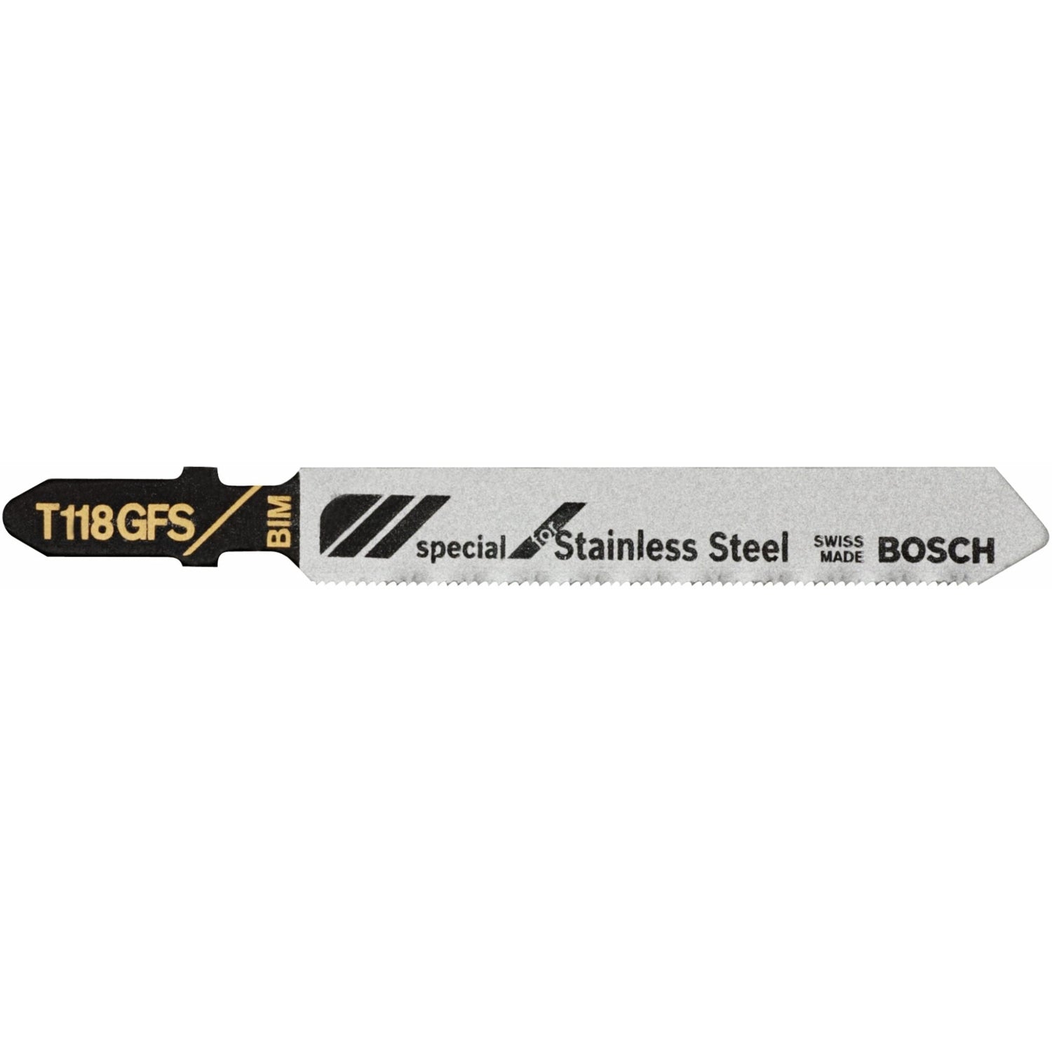 Bosch T118GFS 5-Piece 3-1/4" 36 TPI Basic for Stainless Steel T-Shank Jigsaw Blades