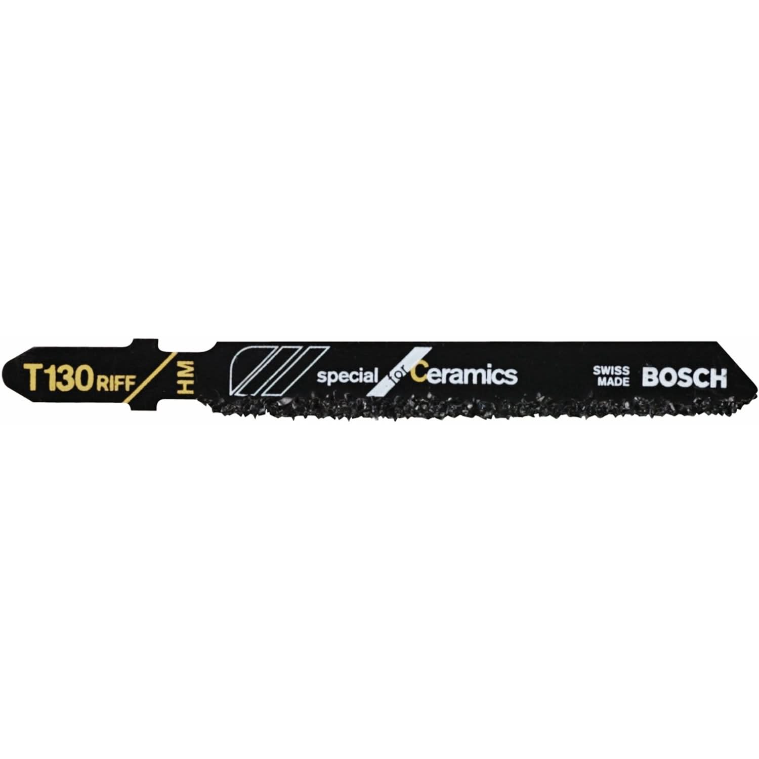 Bosch T130RF1 3-1/4 In. 30 Grit Carbide Edge for Ceramics T-Shank Jig Saw Blade