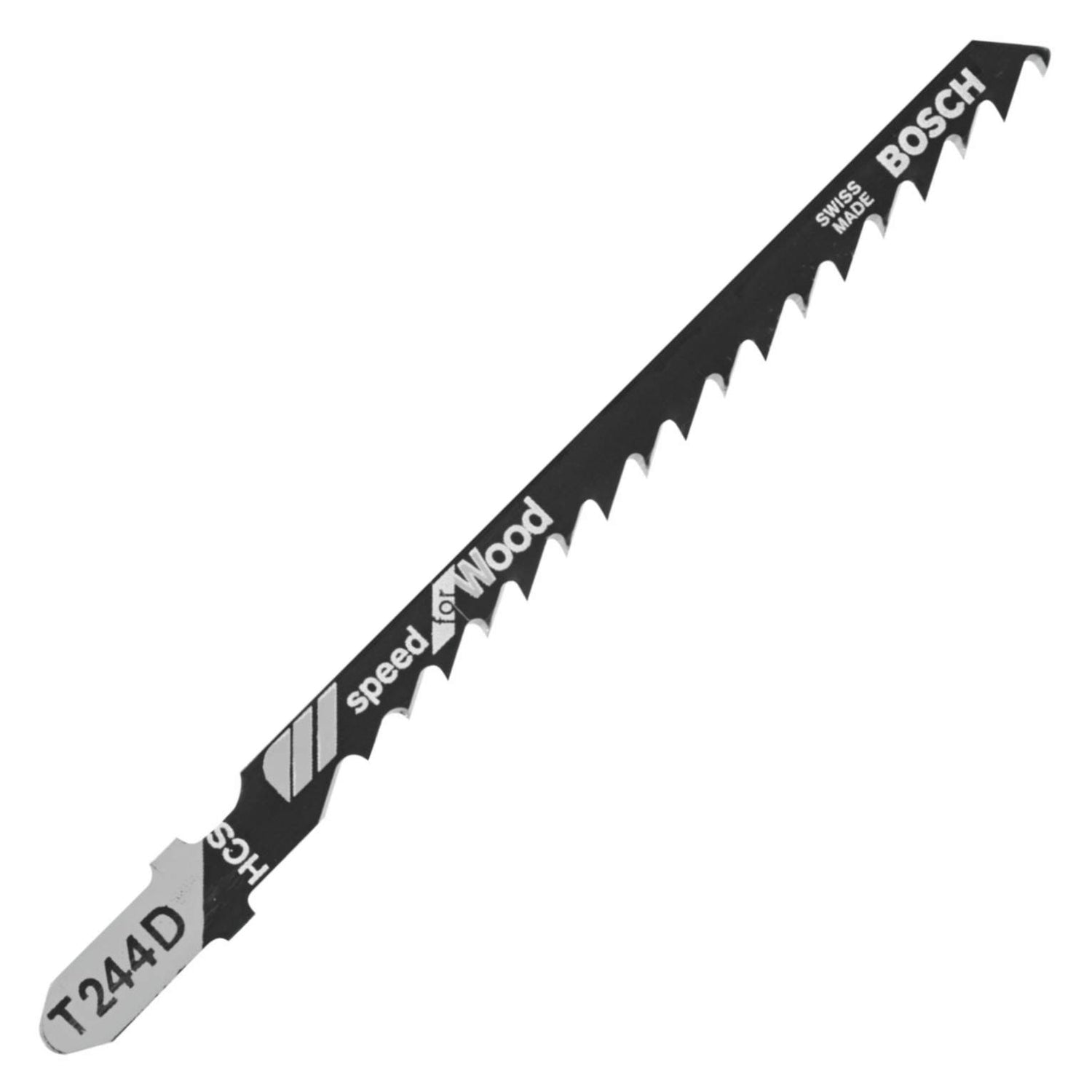Bosch T244D 5-Piece 4 In.6 TPI Speed for Wood T-Shank Jig Saw Blades