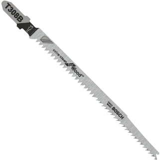 Bosch T308B25 25-Piece 4-1/2 In. 12 TPI Extra Clean for Wood T-Shank Jig Saw Blades