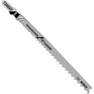 Bosch T345XF100 100-Piece 5-1/4 In. 5-10P TPI Progressor for Wood with Nails T-Shank Jig Saw Blades