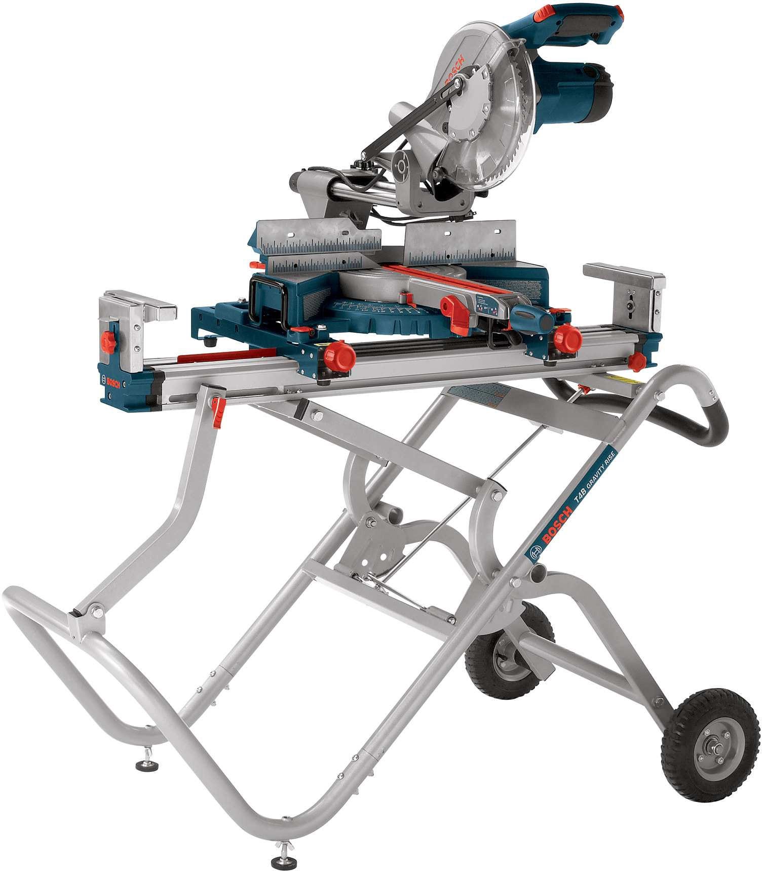 Bosch T4B Gravity-Rise Miter Saw Stand with Wheels