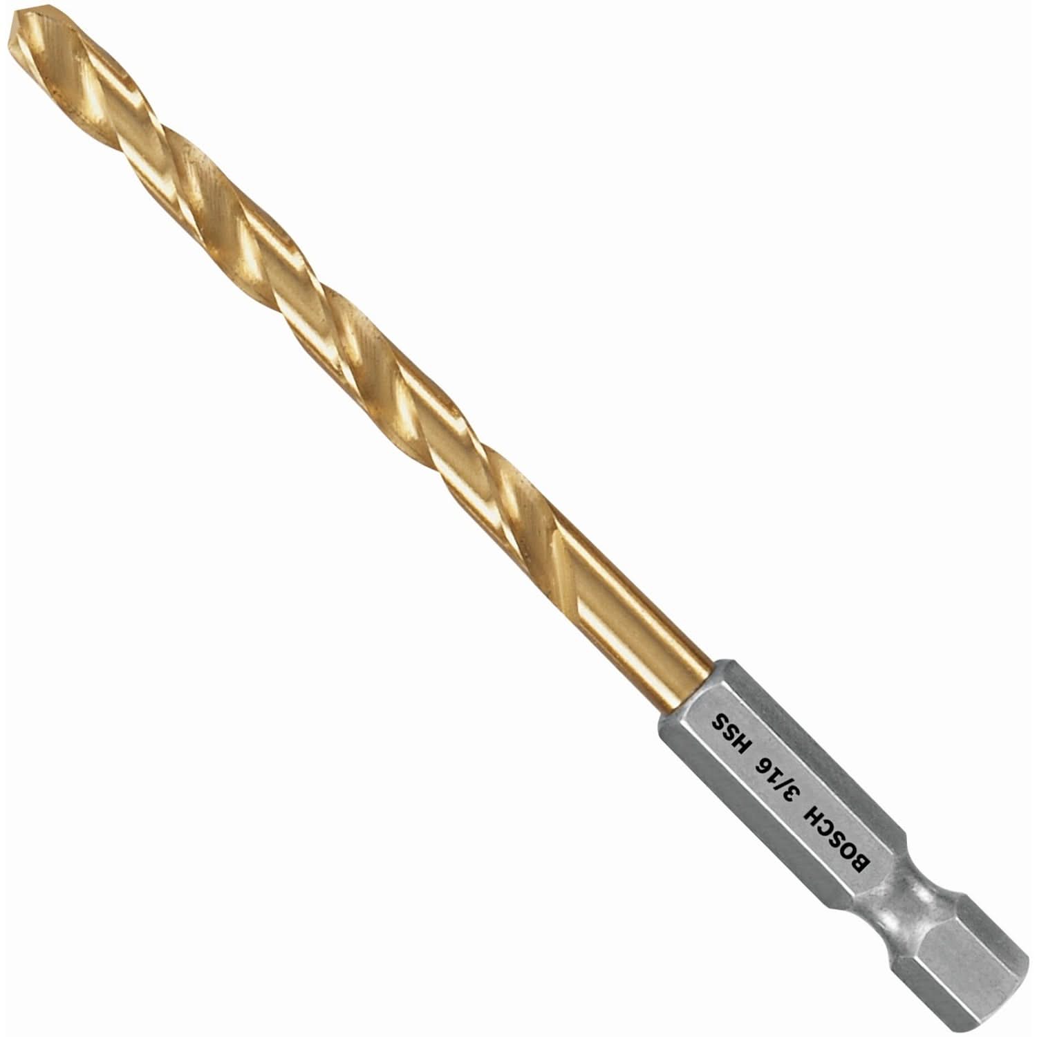 Bosch TI2139IM 3/16 In. Impact Tough Titanium Drill Bit