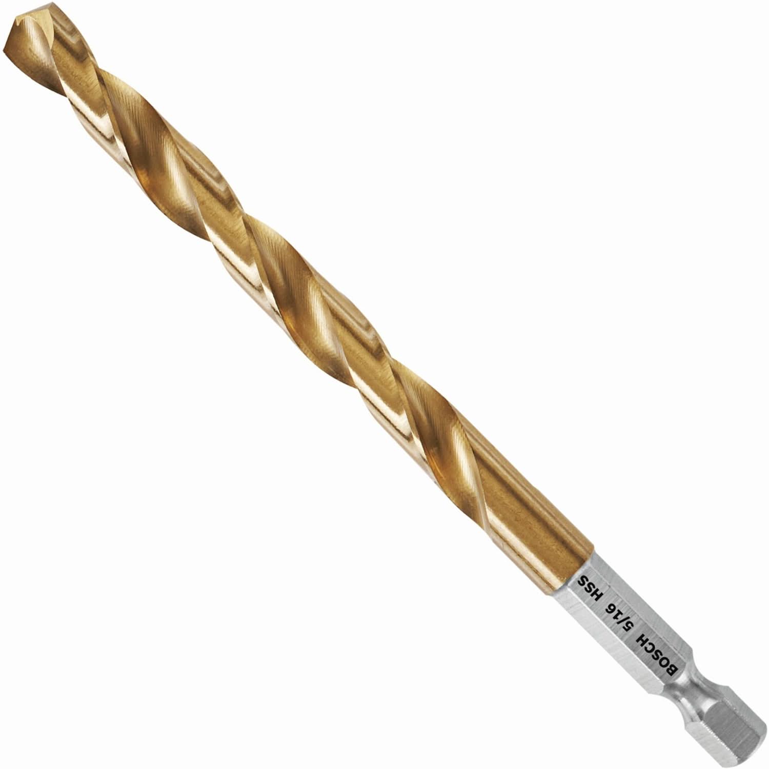Bosch TI4147IM 6-Piece 5/16 In. Impact Tough Titanium Drill Bits