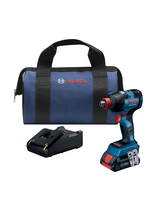 Bosch 18V Brushless Socket Ready Impact Driver 4.0Ah CORE Compact Kit w/ 18V CORE18V Lithium-Ion 4.0Ah Compact Battery