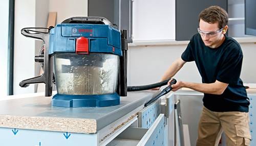 Bosch GAS18V-3N 18V 2.6-Gallon Wet/Dry Vacuum Cleaner with HEPA Filter, Bare Tool