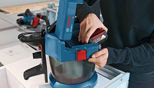 Bosch GAS18V-3N 18V 2.6-Gallon Wet/Dry Vacuum Cleaner with HEPA Filter, Bare Tool
