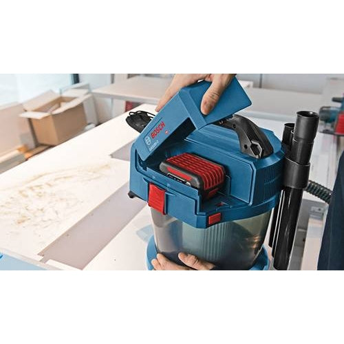 Bosch GAS18V-3N 18V 2.6-Gallon Wet/Dry Vacuum Cleaner with HEPA Filter, Bare Tool