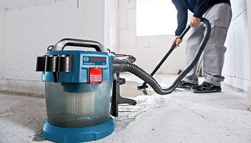 Bosch GAS18V-3N 18V 2.6-Gallon Wet/Dry Vacuum Cleaner with HEPA Filter, Bare Tool