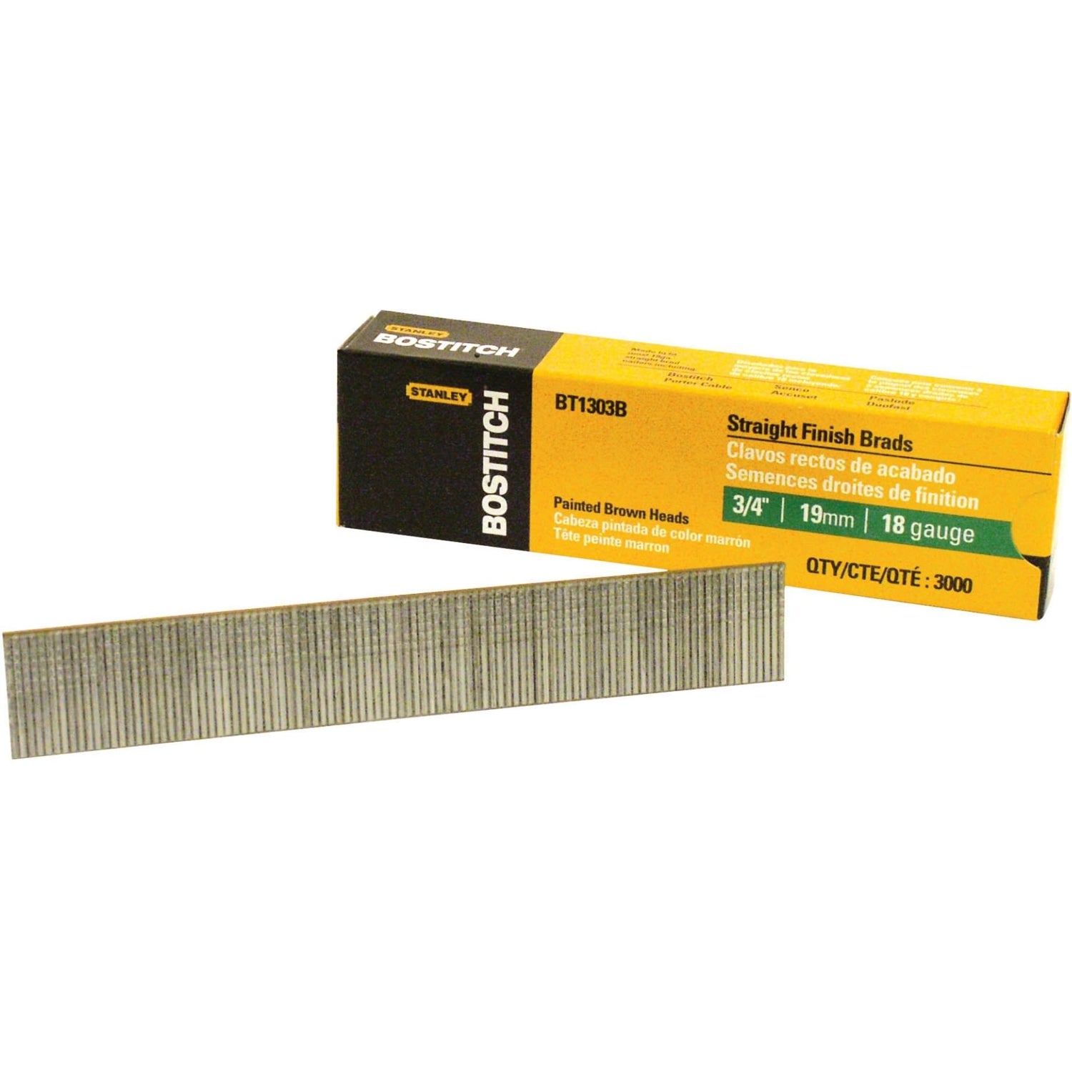 Bostitch BT1303B 3,000-Qty. 3/4" 18-Gauge Brads
