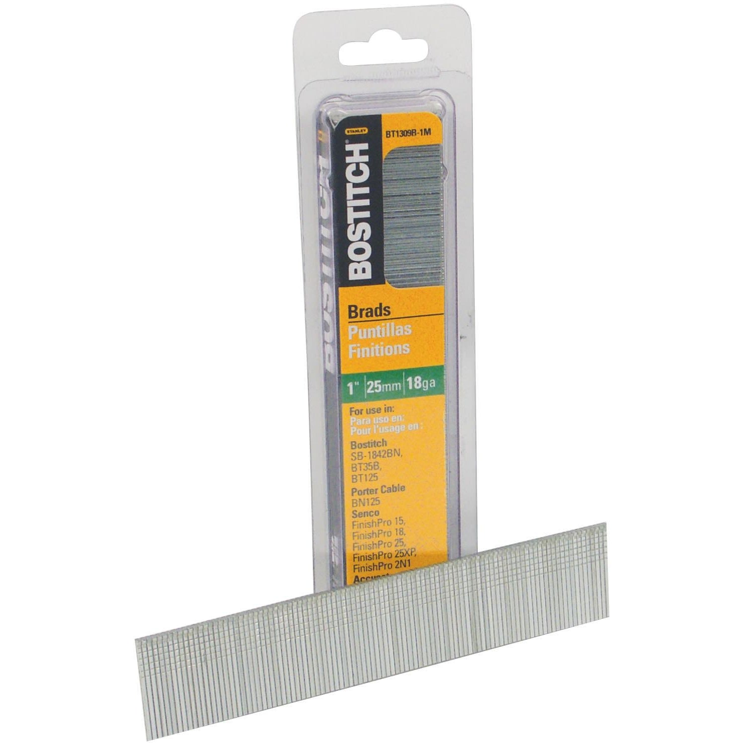 Bostitch BT1309B-1M 1,000-Qty. 1" 18-Gauge Brads