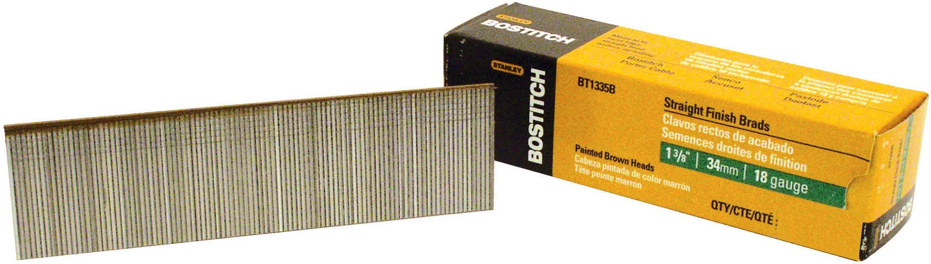 Bostitch BT1335B 3,000-Qty. 1-3/8" 18-Gauge Brads
