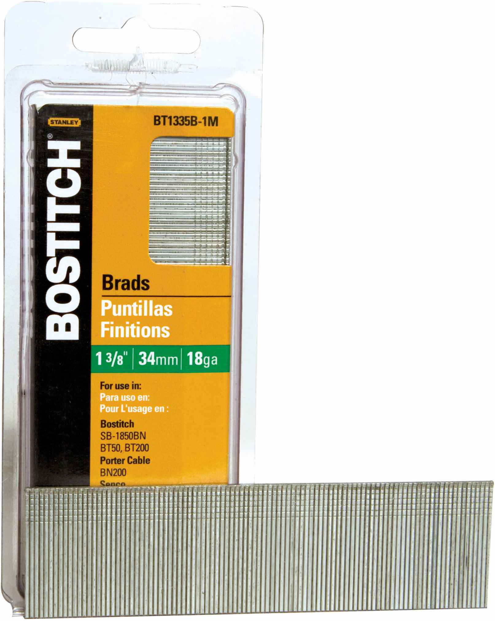 Bostitch BT1335B 3,000-Qty. 1-3/8" 18-Gauge Brads