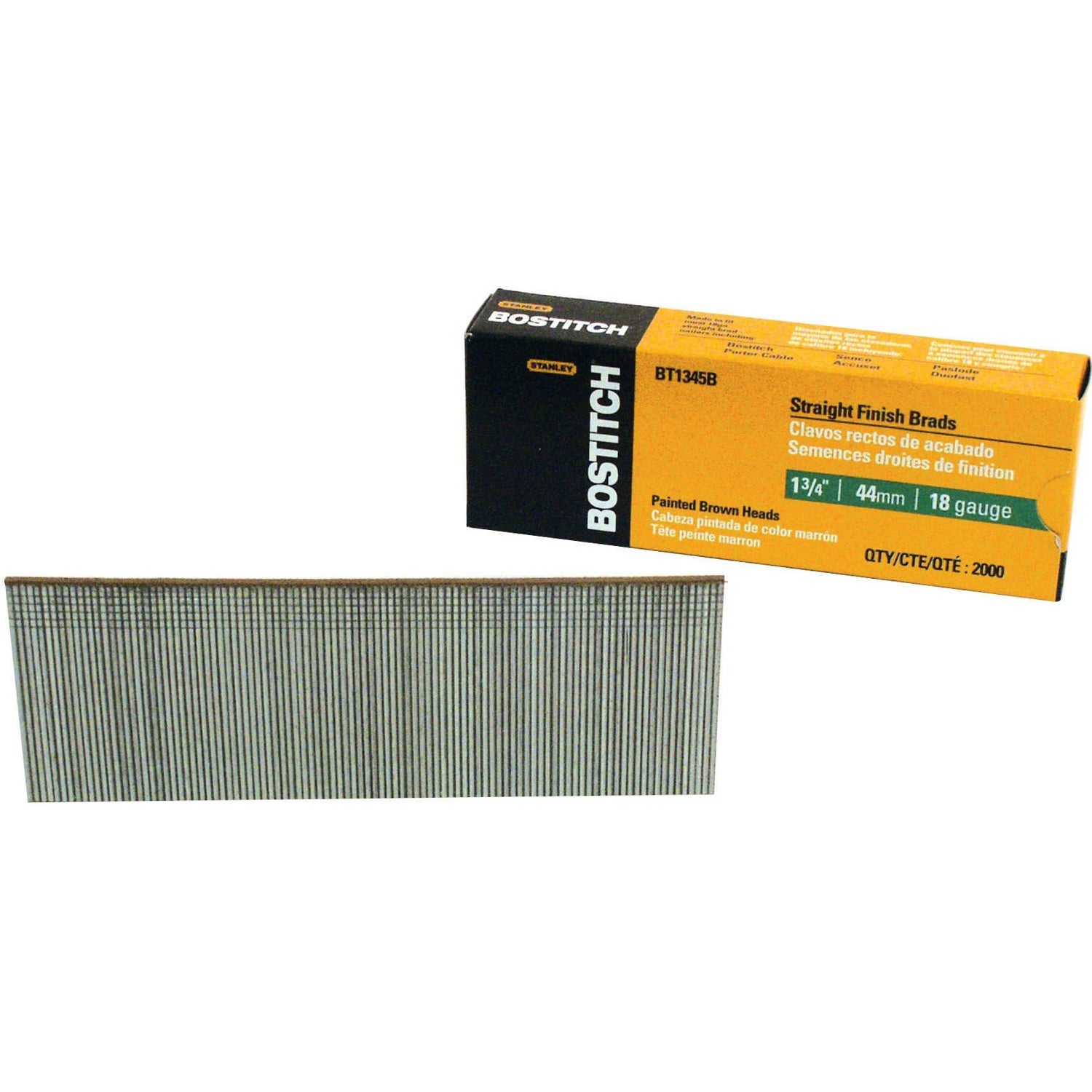 Bostitch BT1345B 2,000-Qty. 1-3/4" 18-Gauge Brads