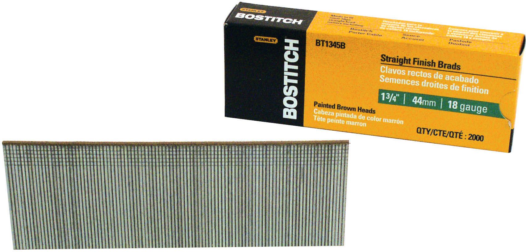 Bostitch BT1345B 2,000-Qty. 1-3/4" 18-Gauge Brads