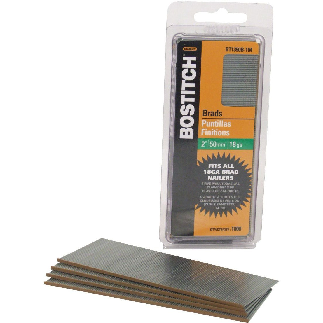 Bostitch BT1350B-1M 1,000-Qty. 2" 18-Gauge Brads