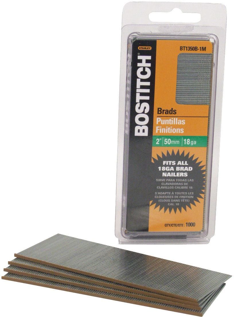 Bostitch BT1350B-1M 1,000-Qty. 2" 18-Gauge Brads