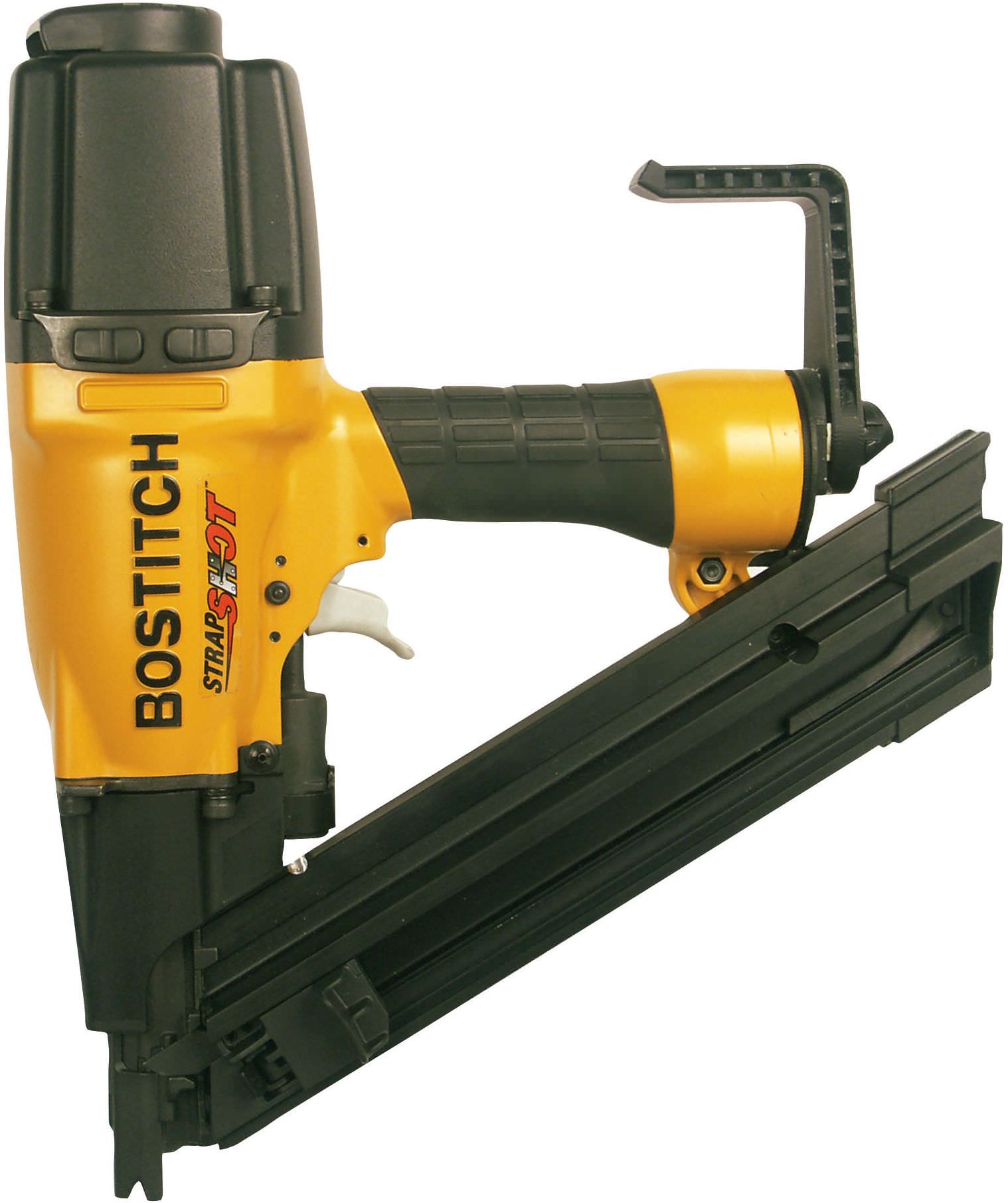 Bostitch MCN250S 35 Degree Metal Connector Framing Nailer STRAPSHOT - Short Magazine