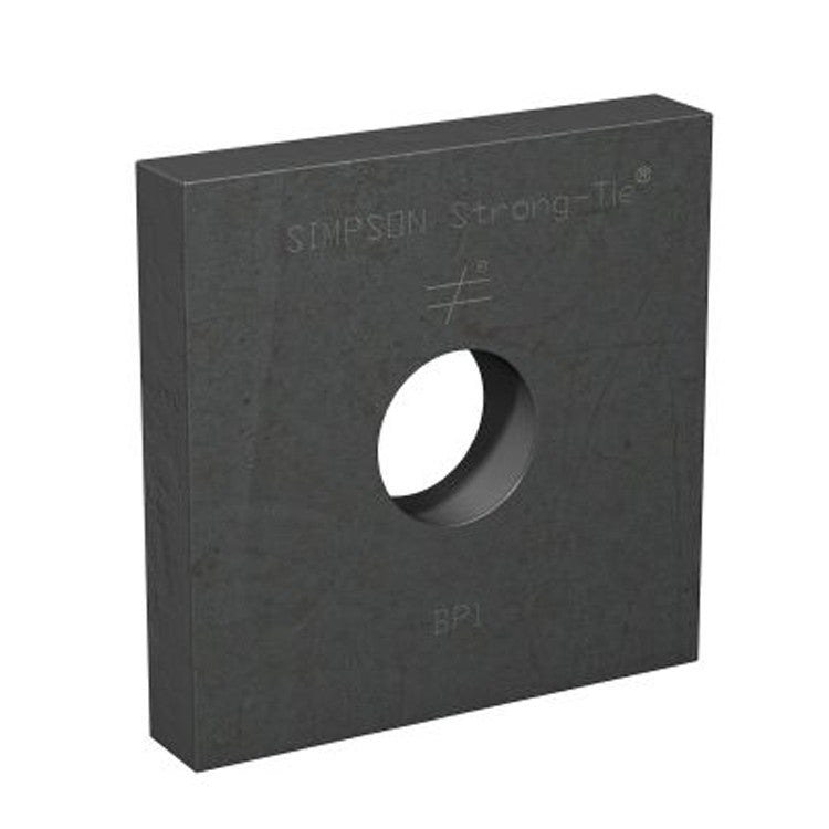 Simpson Strong-Tie BP 1 BP 3-1/2-in. x 3-1/2-in. Bearing Plate with 1-in. Bolt Dia.