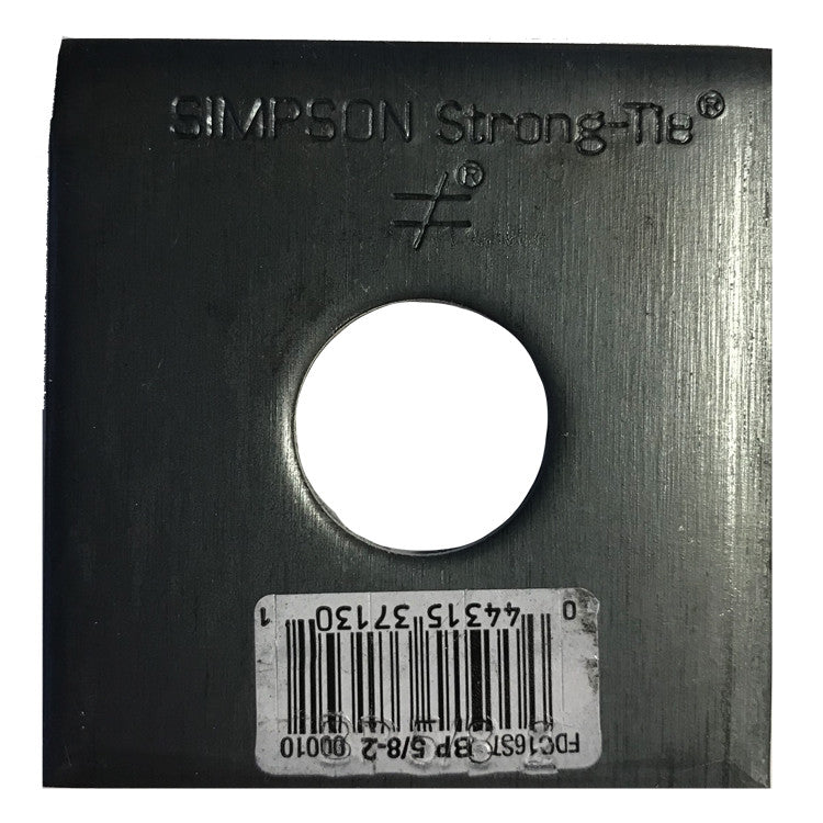 Simpson Strong-Tie BP 5/8-2 BP 2-in. x 2-in. Bearing Plate with 5/8-in. Bolt Dia.