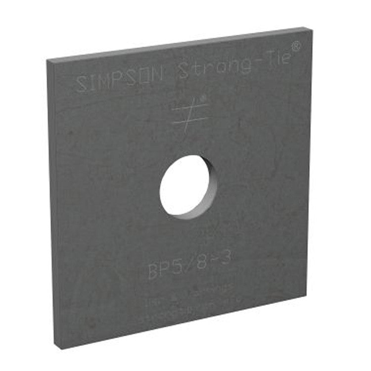 Simpson Strong-Tie BP 5/8-3 BP 3-in. x 3-in. Bearing Plate with 5/8-in. Bolt Dia.