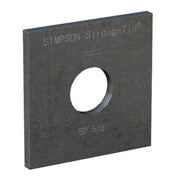 Simpson Strong-Tie BP 5/8 BP 2-1/2-in. x 2-1/2-in. Bearing Plate with 5/8-in. Bolt Dia.